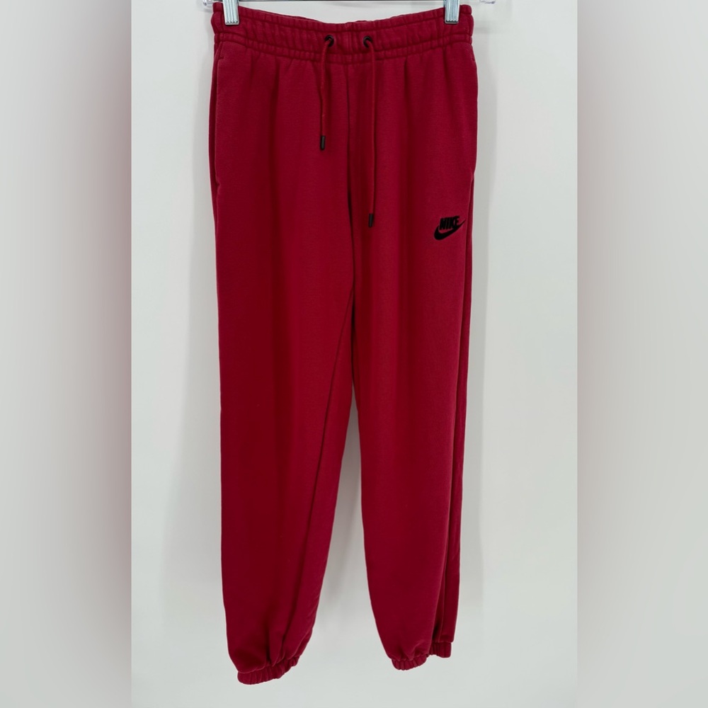 Nike Burgundy Jogger Sweat Pants Size XS